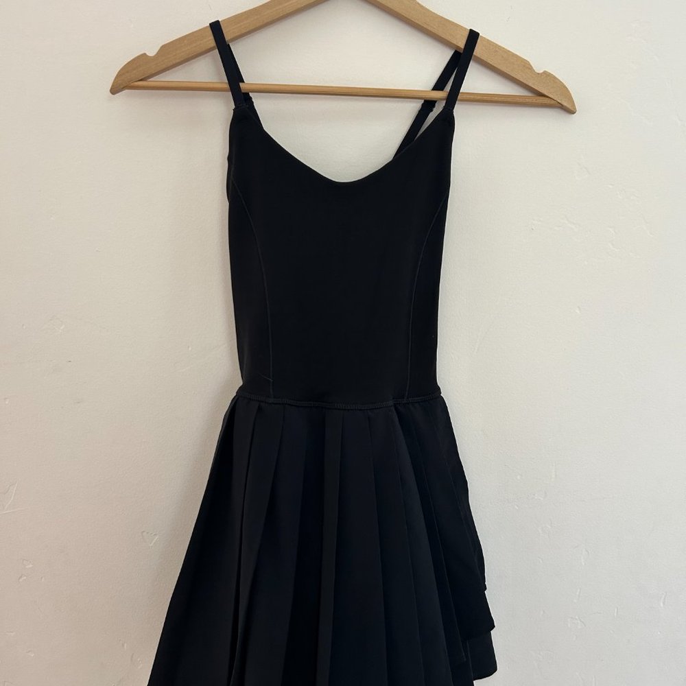 Aerie black pleated active dress XXS